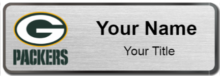 Custom name badges for Green Bay Packers