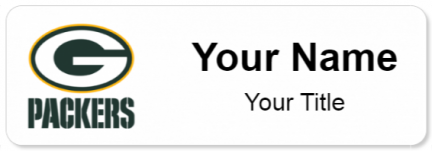 Custom name badges for Green Bay Packers