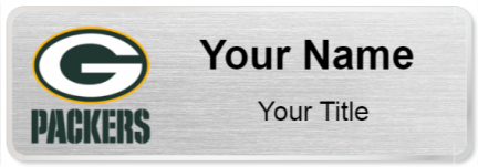 Custom name badges for Green Bay Packers