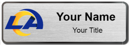 Custom name badges for Los Angeles Rams