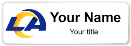 Custom name badges for Los Angeles Rams