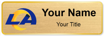 Custom name badges for Los Angeles Rams