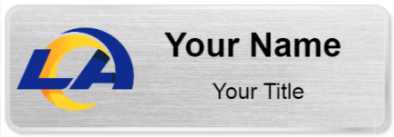 Custom name badges for Los Angeles Rams