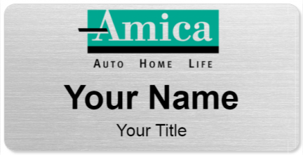 Custom name badges for Amica