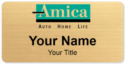 Custom name badges for Amica