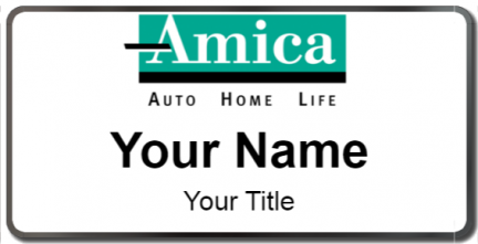 Custom name badges for Amica