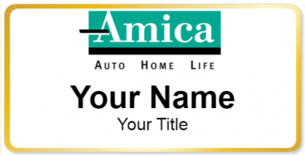 Custom name badges for Amica