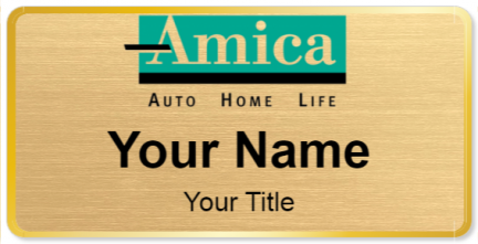 Custom name badges for Amica