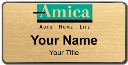 Custom name badges for Amica