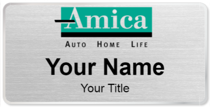 Custom name badges for Amica