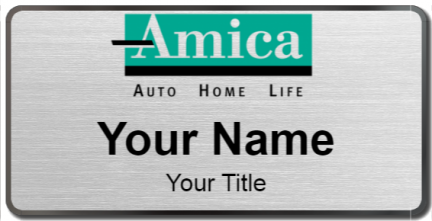 Custom name badges for Amica