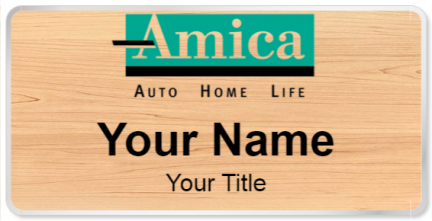 Custom name badges for Amica