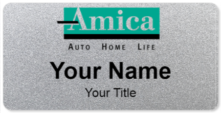 Custom name badges for Amica