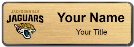 Custom name badges for Jacksonville Jaguars