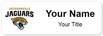 Custom name badges for Jacksonville Jaguars