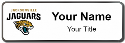 Custom name badges for Jacksonville Jaguars