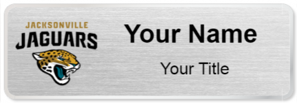 Custom name badges for Jacksonville Jaguars