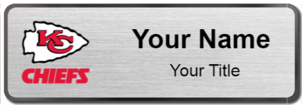 Custom name badges for Kansas City Chiefs