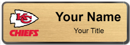 Custom name badges for Kansas City Chiefs
