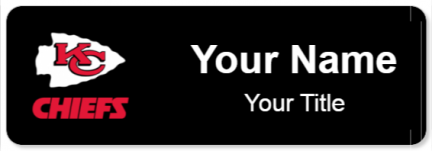 Custom name badges for Kansas City Chiefs