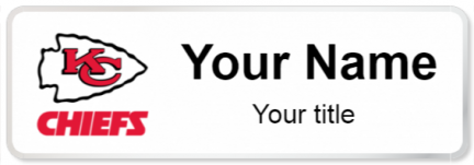 Custom name badges for Kansas City Chiefs