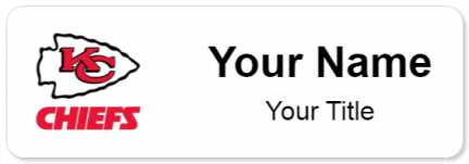 Custom name badges for Kansas City Chiefs