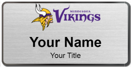 Custom name badges for Minnesota Vikings