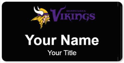 Custom name badges for Minnesota Vikings