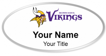 Custom name badges for Minnesota Vikings