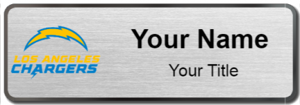 Custom name badges for Los Angeles Chargers