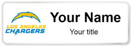 Custom name badges for Los Angeles Chargers