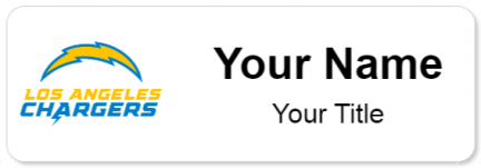 Custom name badges for Los Angeles Chargers