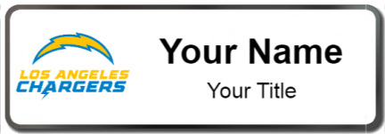 Custom name badges for Los Angeles Chargers