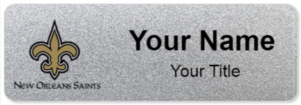 Custom name badges for New Orleans Saints