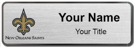 Custom name badges for New Orleans Saints