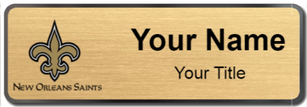 Custom name badges for New Orleans Saints