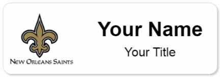 Custom name badges for New Orleans Saints