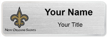 Custom name badges for New Orleans Saints