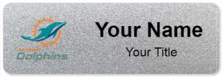 Custom name badges for Miami Dolphins