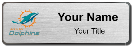 Custom name badges for Miami Dolphins