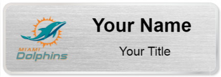 Custom name badges for Miami Dolphins