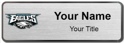 Custom name badges for Philadelphia Eagles