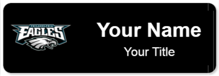 Custom name badges for Philadelphia Eagles