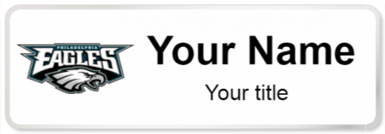 Custom name badges for Philadelphia Eagles