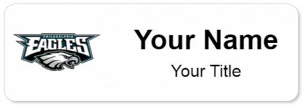 Custom name badges for Philadelphia Eagles