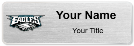 Custom name badges for Philadelphia Eagles