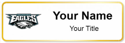 Custom name badges for Philadelphia Eagles