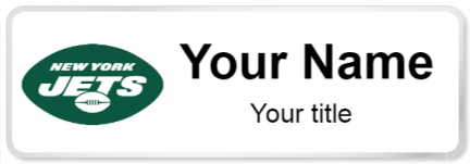Custom name badges for New York Jets