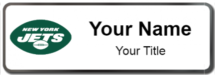 Custom name badges for New York Jets
