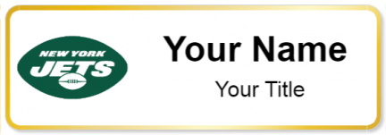 Custom name badges for New York Jets